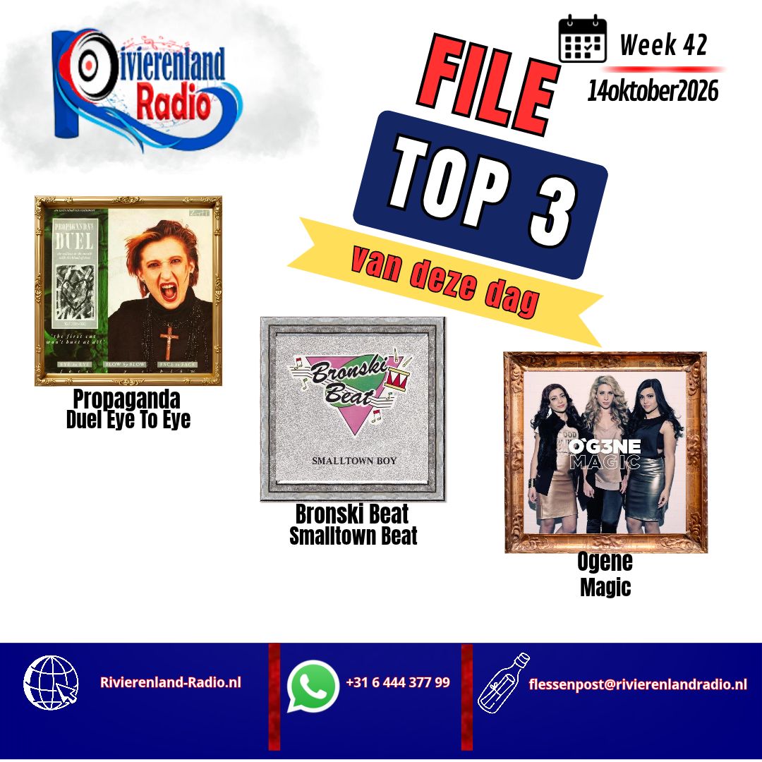 File Top 3 bij Rob de Vaan: Propaganda, Bronski Beat en OG3NE!